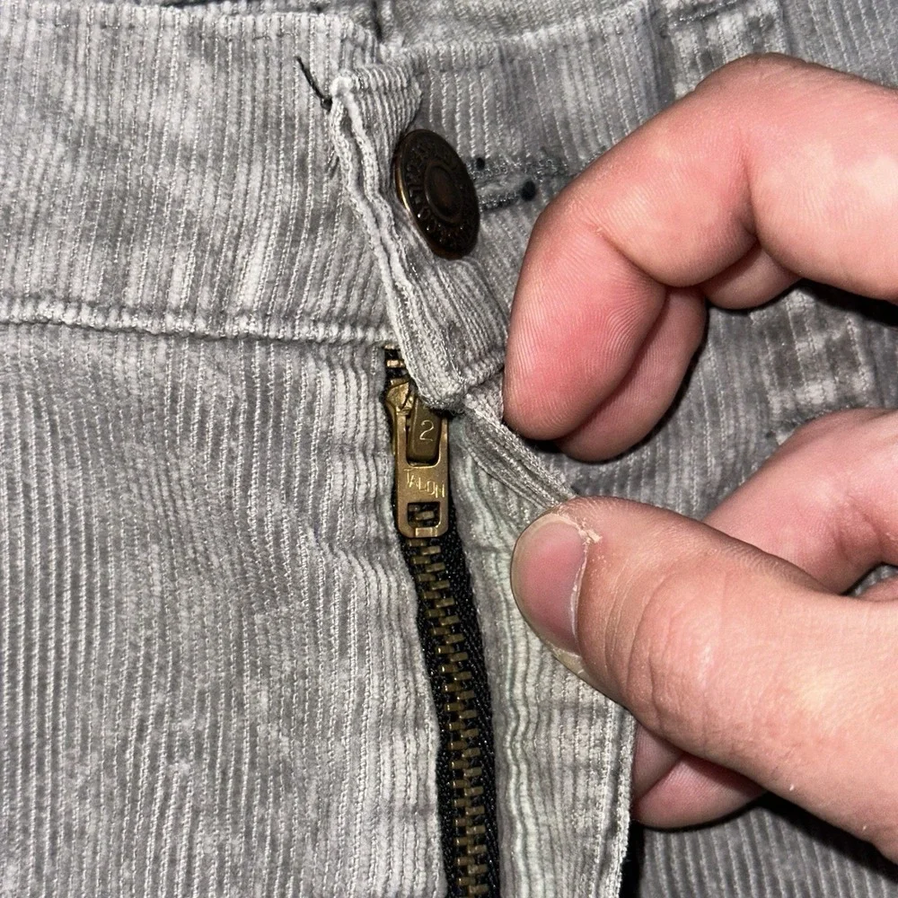 Vintage Levi's 517 Corduroy Bootcut Pants 30x32 Gray 80s Boot‎ Cut Western Rodeo